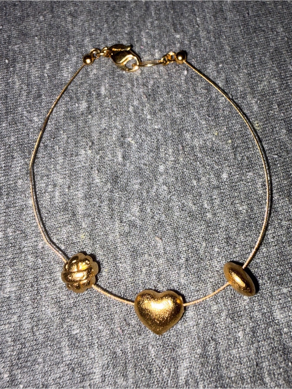 Vintage Monet Gold Wire Slider Bracelet